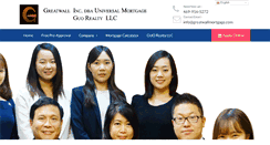 Desktop Screenshot of greatwallmortgage.com