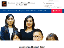 Tablet Screenshot of greatwallmortgage.com